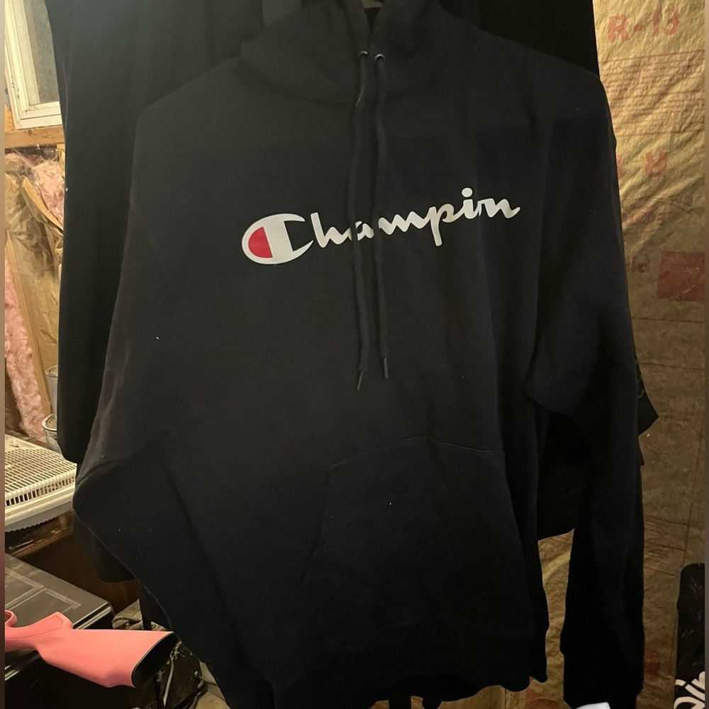 Navy blue champion hoodie
